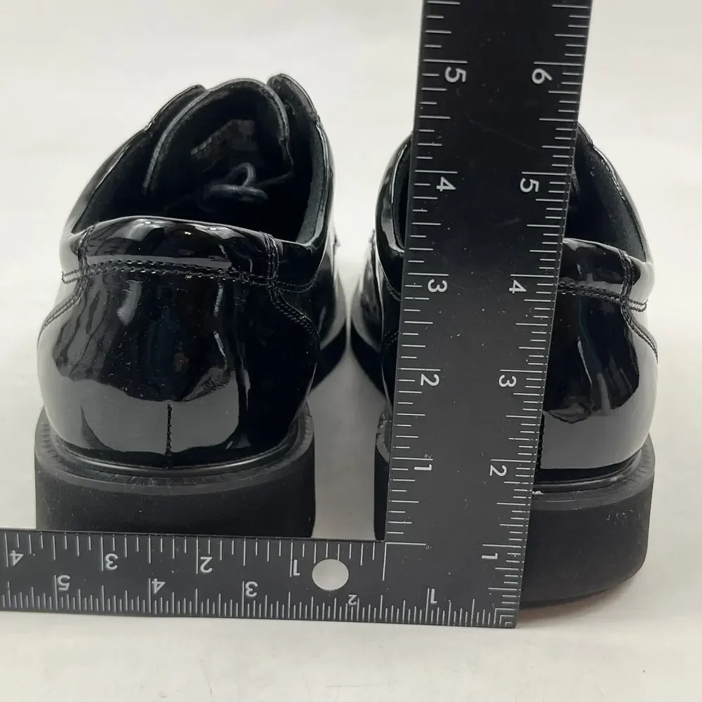 Thorogood Mens Academy Oxford Dress Shoes Size 9 M Black High Gloss Uniform